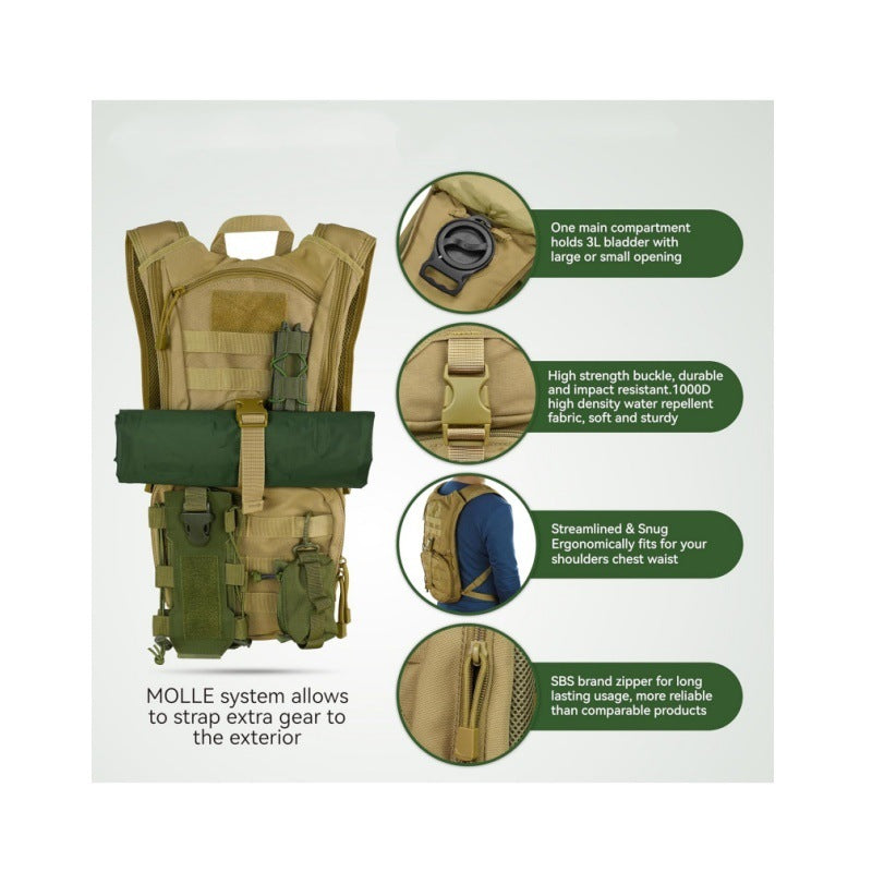 Tactical Rucksack mit Trinksystem Brehn