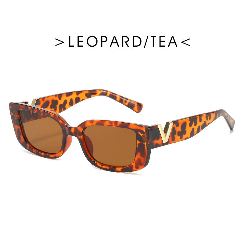 Retro-inspirierte geometrische Rahmen-Sonnenbrille Brehn