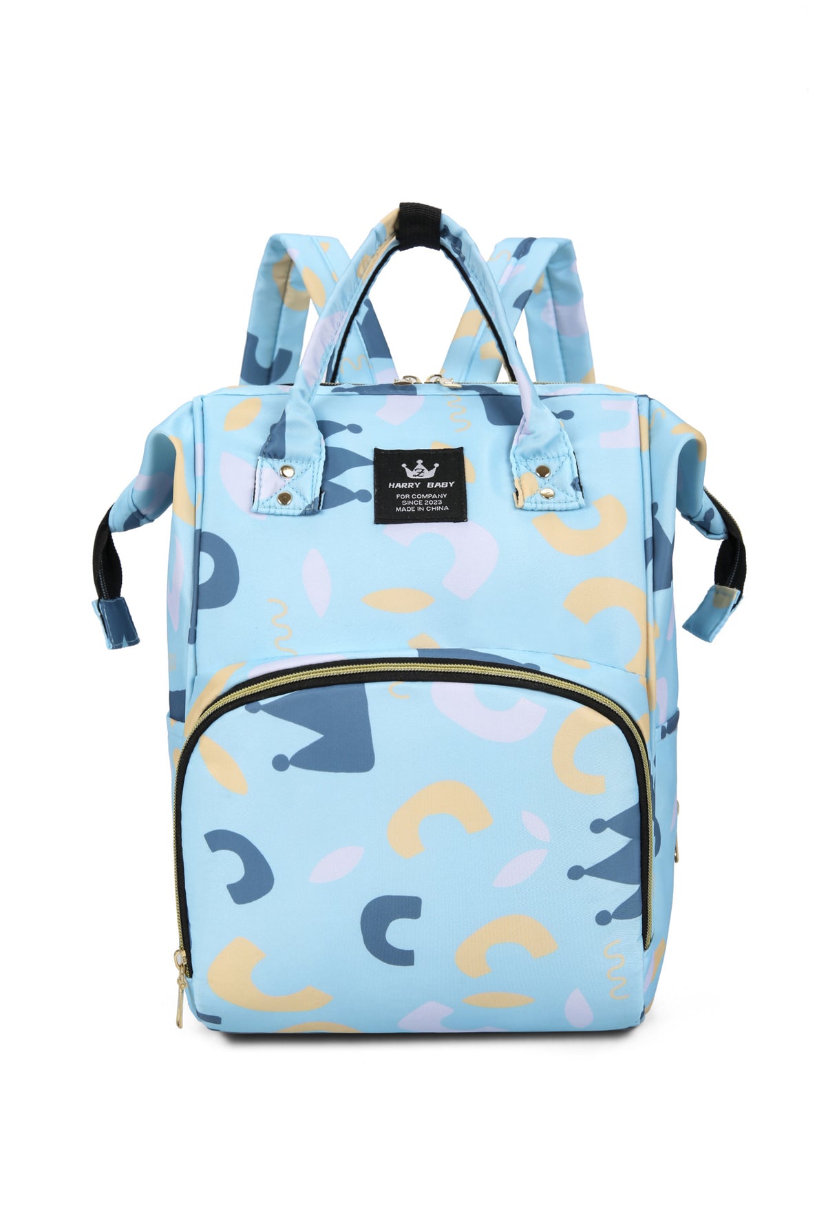 Stylische Baby-Pflege-Rucksack mit floralem Muster Brehn
