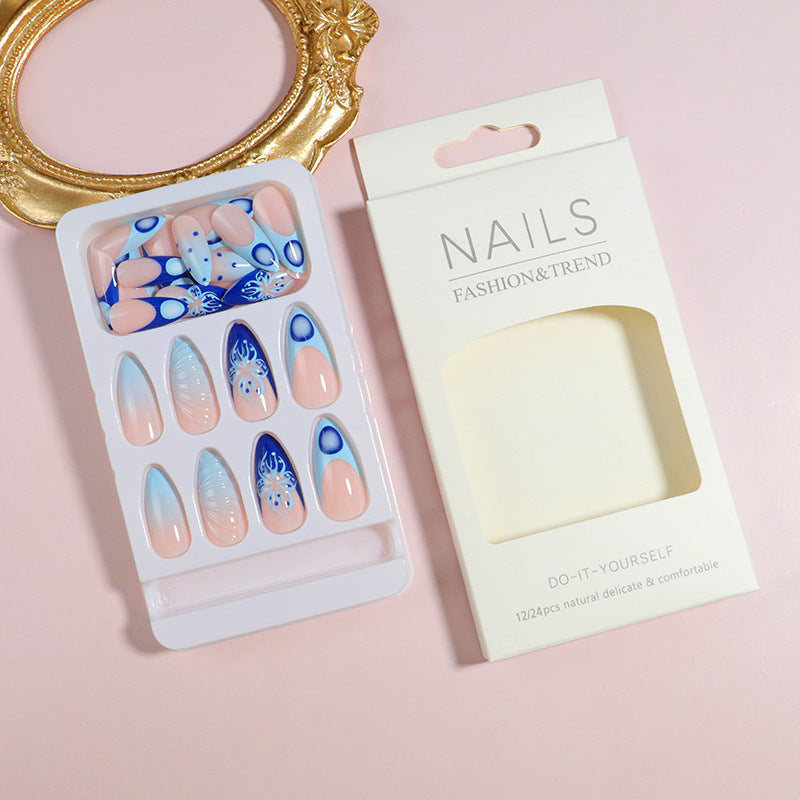 DIY Künstlerischer Press-On Nail Set Brehn