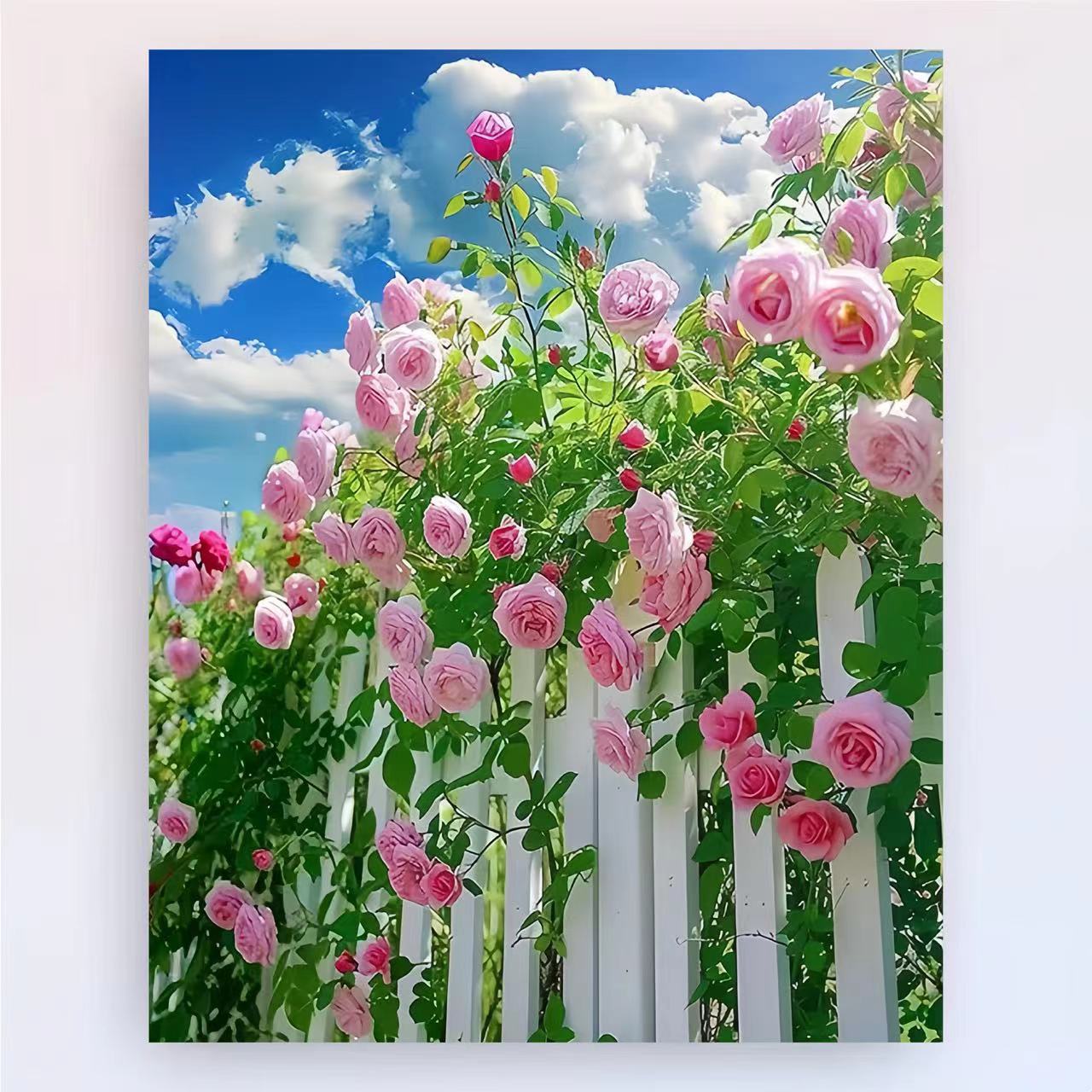 Zeitgenössischer Lotus-Blumen-Canvas-Kunstdruck Brehn