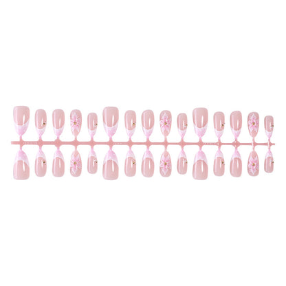 Elegantes florales Press-On-Nagelkunst-Set Brehn 1788495644