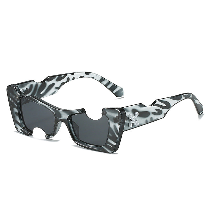 Damen übergroße geometrische Sonnenbrille Brehn