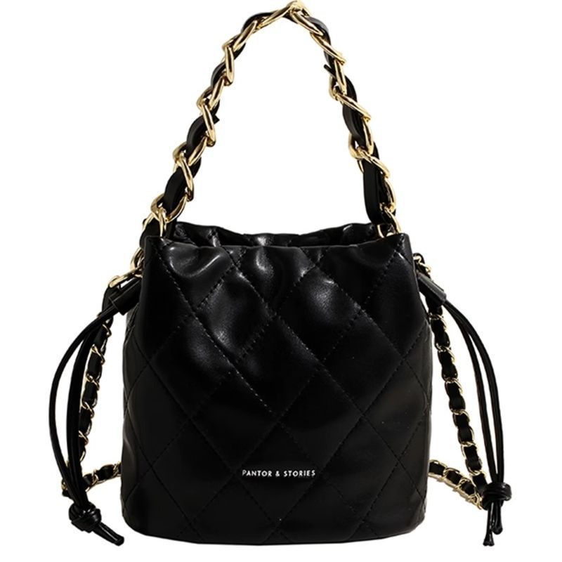 Gepolsterte Mini Eimer-Handtasche Brehn