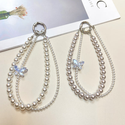 Eleganter Perlenbesetzter Brillenkettenhalter Brehn