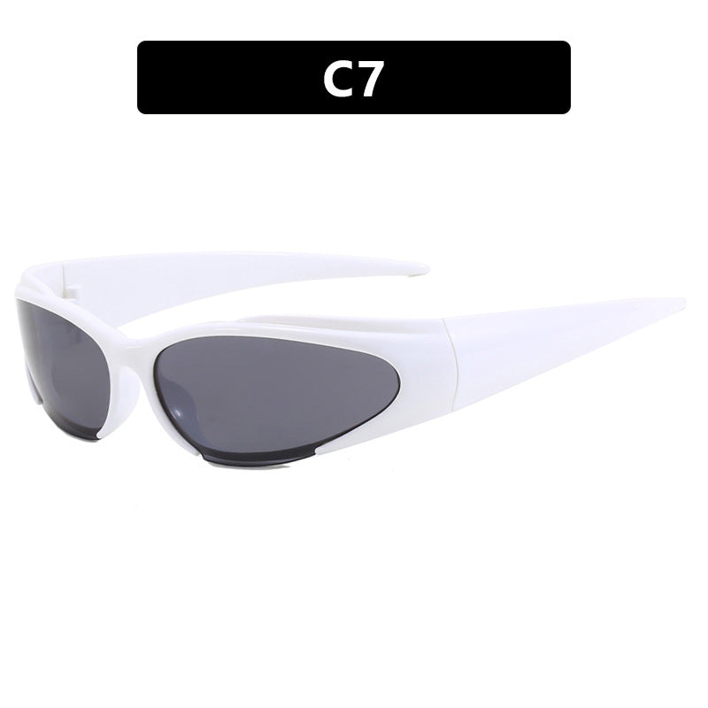 Damen Sportliche UV-Schutz-Sonnenbrille mit aerodynamischem Design Brehn