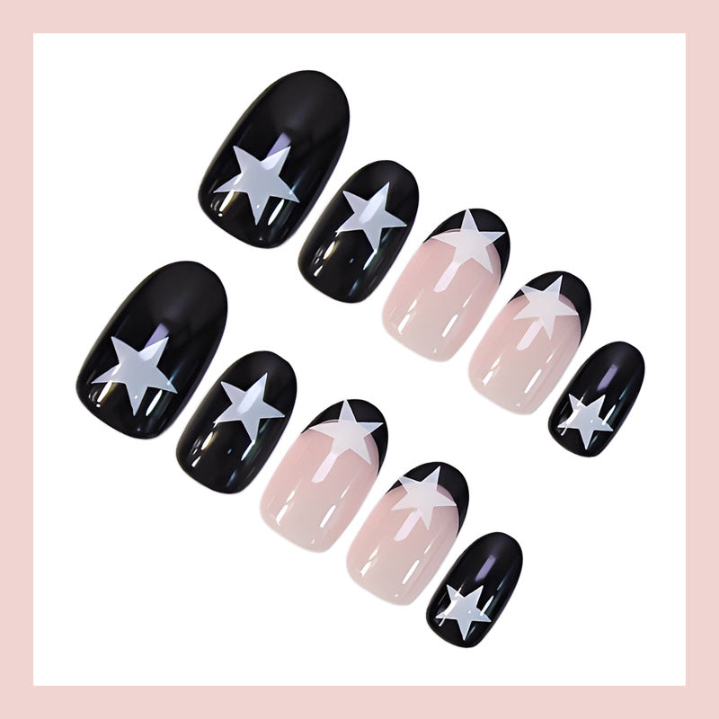 Kunstnagelset mit kreativem Sterne-Motiv Brehn