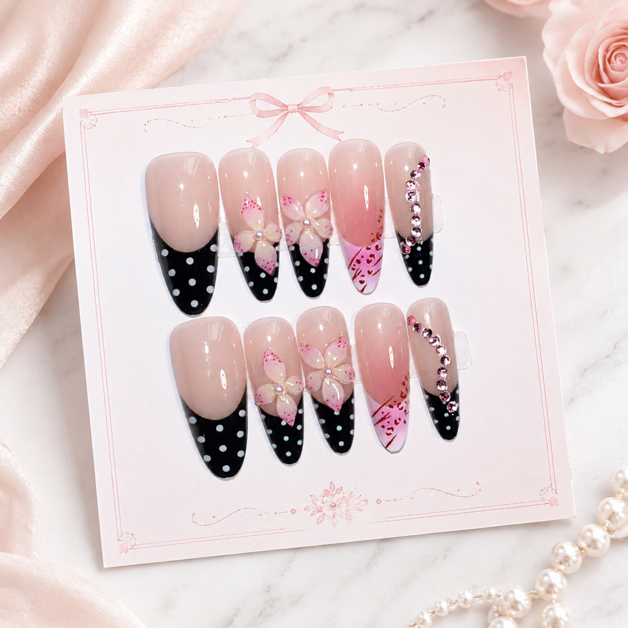 Premium Nagelstecker mit floralen Motiven Brehn