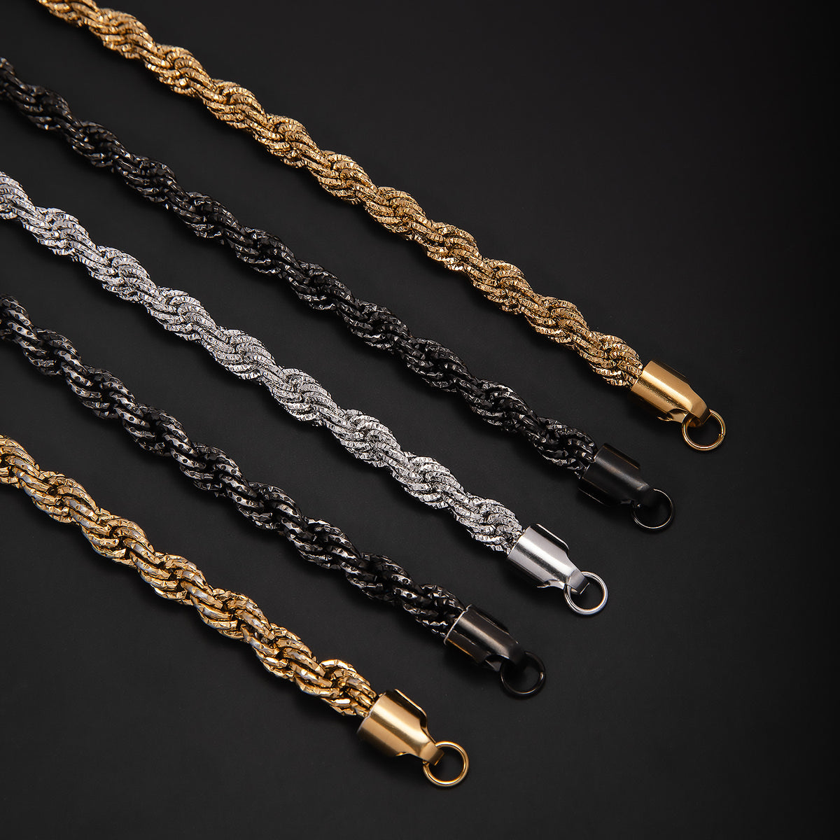 Geflochtenes Gold-Statement-Armband Brehn