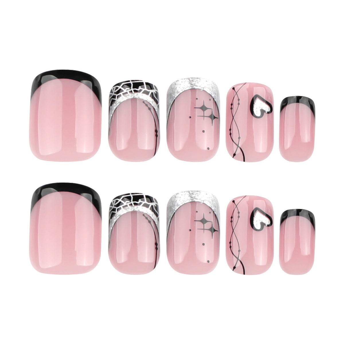 Künstliche Nagelkunst mit glamourösem Design Brehn