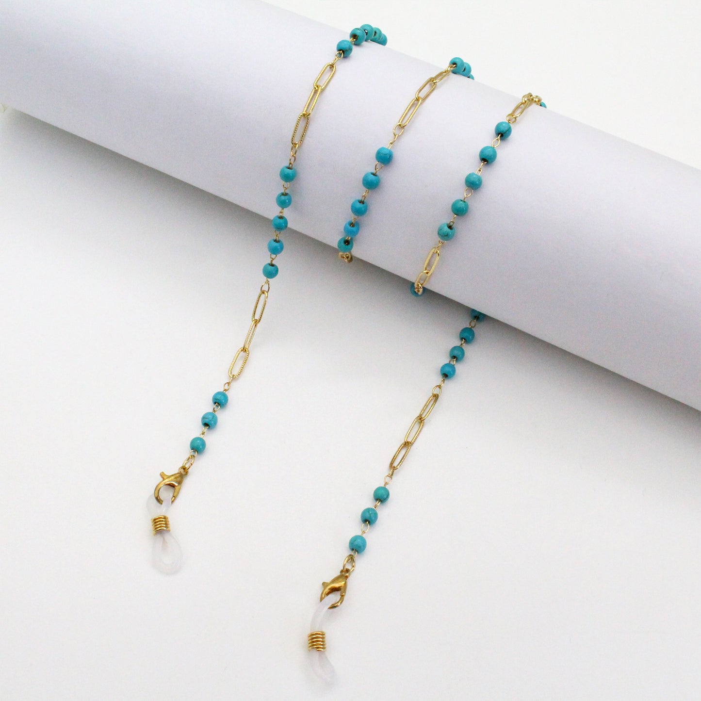 Chunky Bead Schmuck Brille Kette Brehn