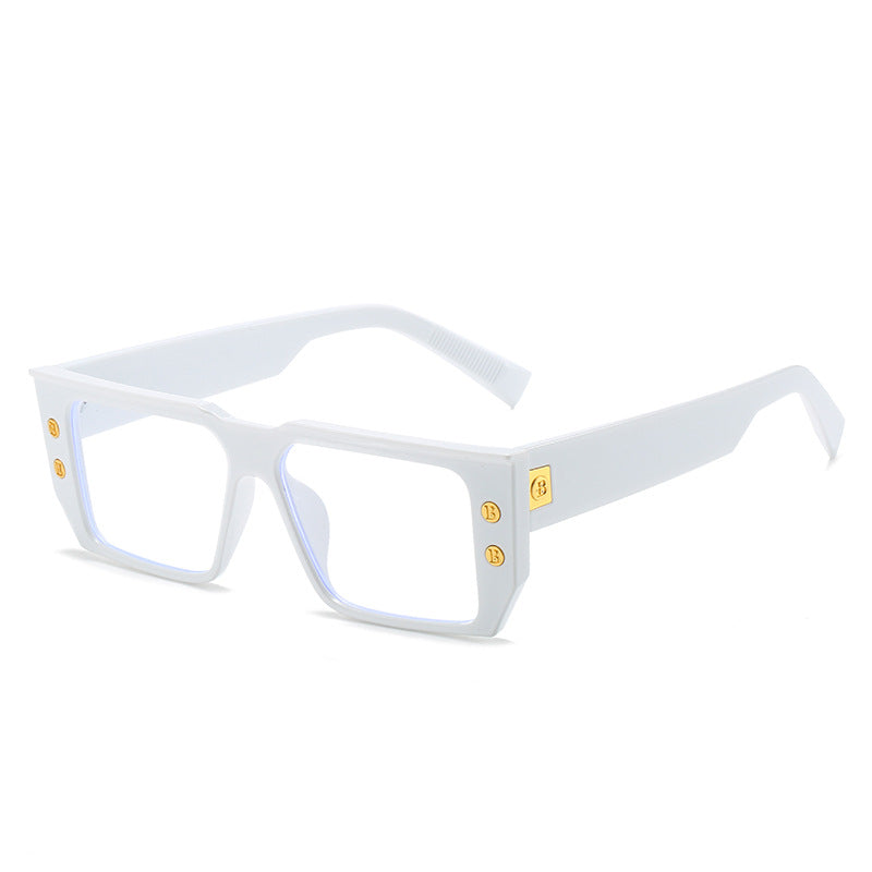 Damen modische klare Brille mit goldenen Akzenten Brehn