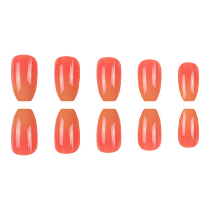Ombre Stiletto Druck-Nägel mit glänzendem Finish Brehn
