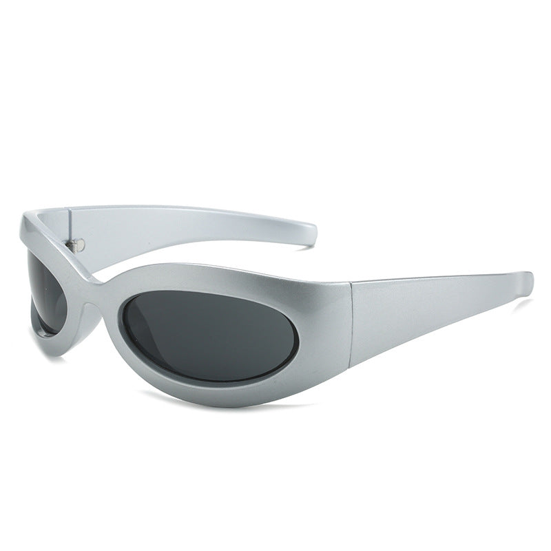 Damen trendige Sportsonnenbrille mit aerodynamischem Design Brehn