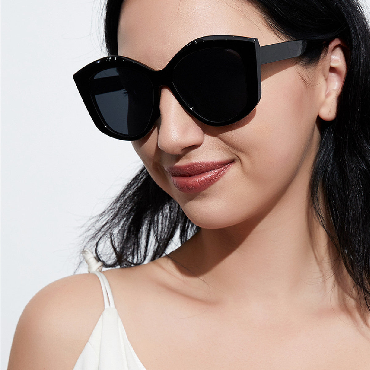 Damen stylische Katzenaugen Sonnenbrille Brehn