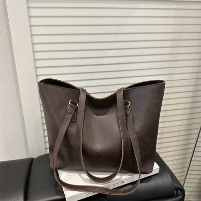 Klassische Vegane Leder Schulter Tasche