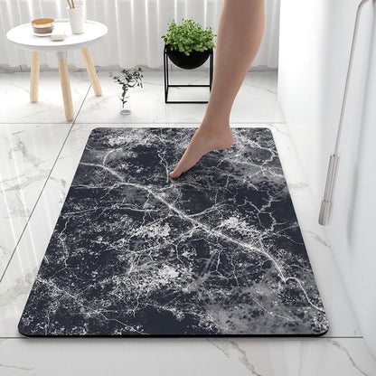 Rutschfeste Marmor Design Badezimmermatte
