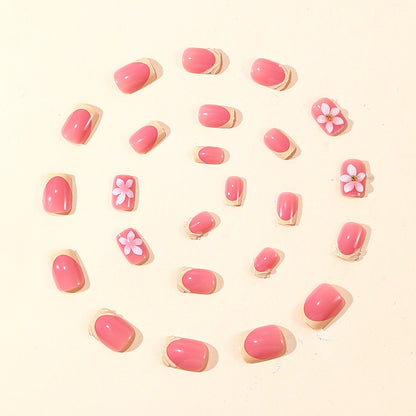 Dekorative Florale 3D Nagelkunst Erweiterungen Brehn