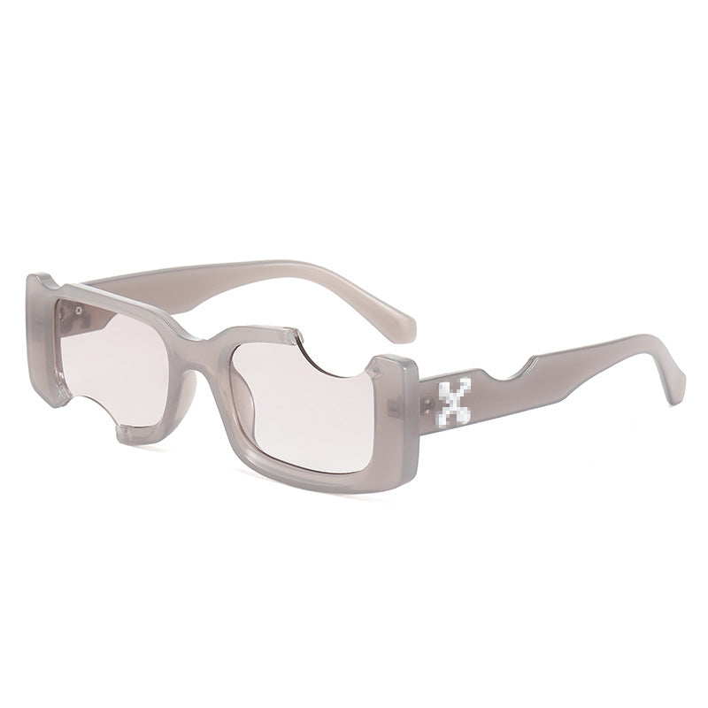 Damen exklusive modische Sonnenbrille mit futuristischem Design Brehn