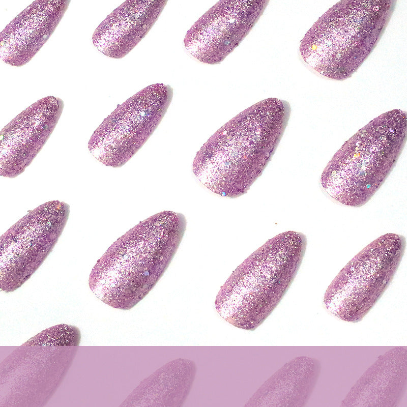 Glamouröse Glitzernde Stiletto-Nagelverstärkungen Brehn