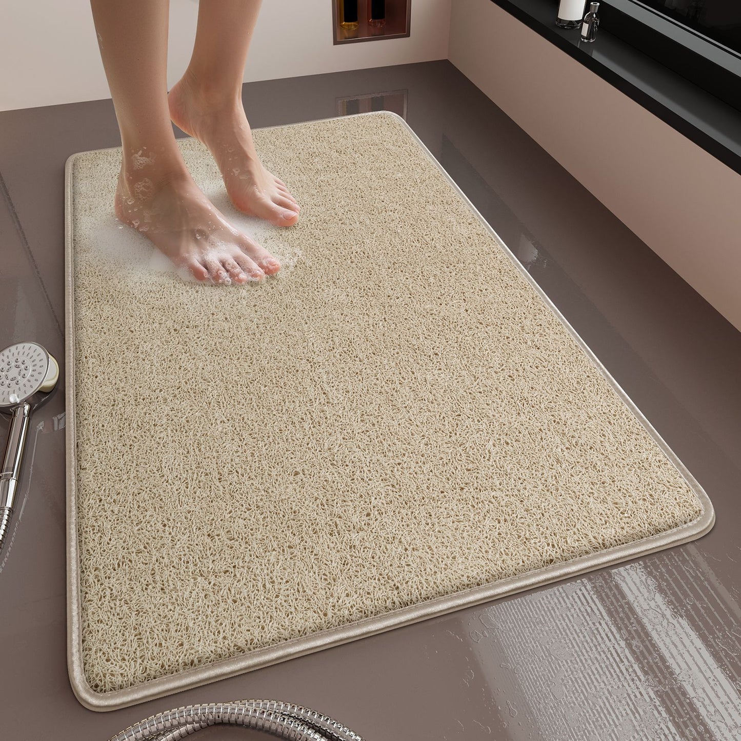 Absorbierende Mikrofaser-Badezimmermatte Brehn