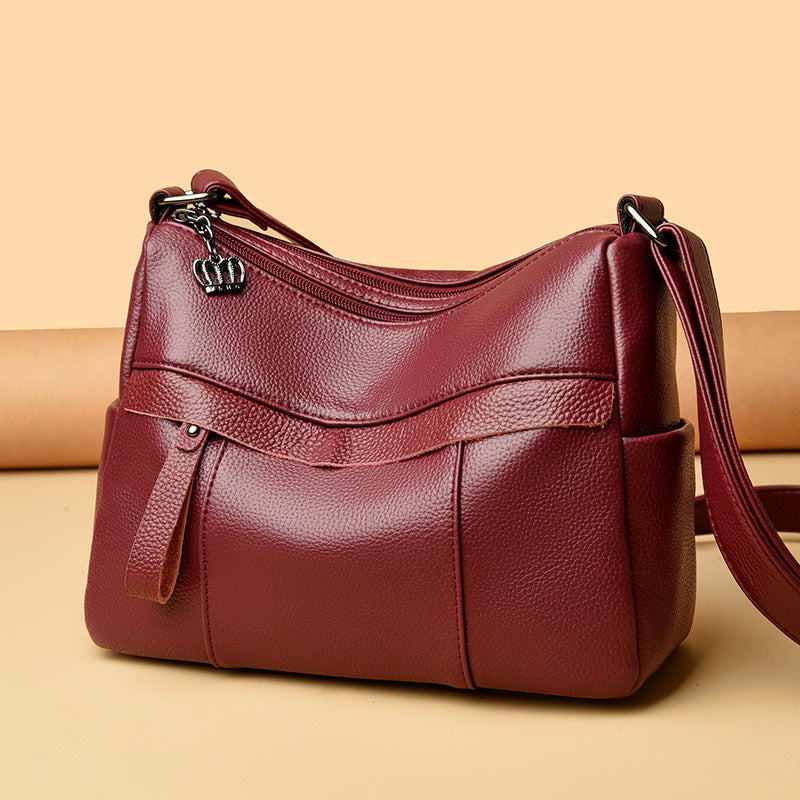 Elegante Mehrfachtasche Schultertasche Brehn
