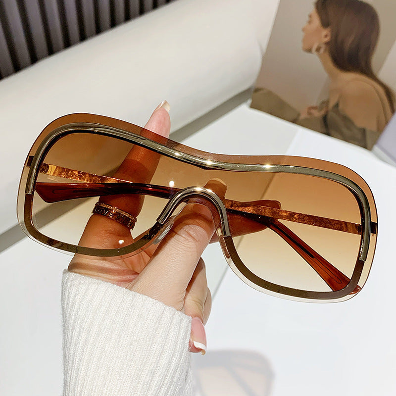 Damen Oversized Fashion Sonnenbrille Brehn