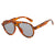 Damen stilvolle schwarze Sonnenbrille im modernen Design Brehn