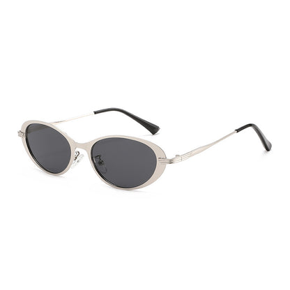 Zeitgenössische ovale Rahmen-Sonnenbrille Brehn