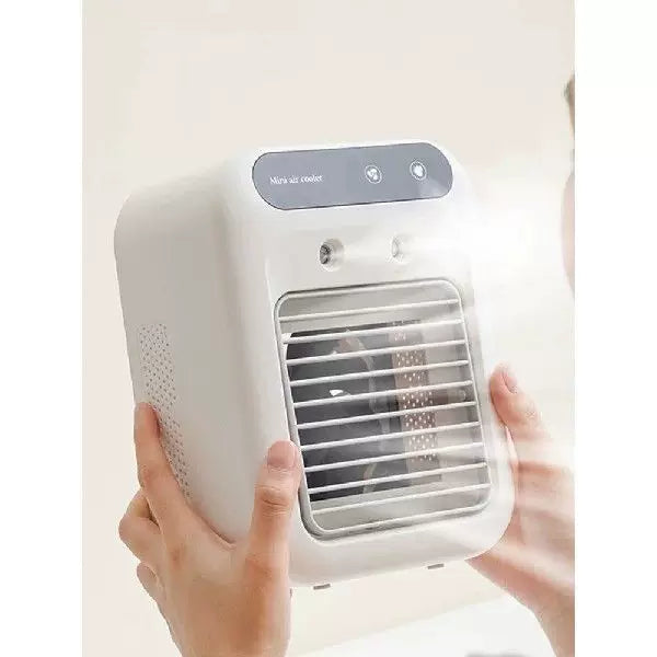 Unisex Einheitsgröße kompakter Desktop Mikro-Luftkühler mit oberer Füllung Wasserreservoir abnehmbarer Filter und verstellbaren Lamellen Brehn