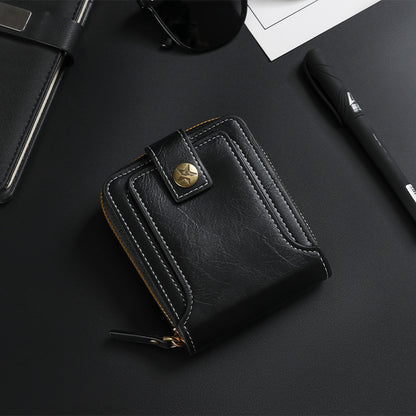 Bi-Fold Zip Geldbörse mit Kartenfächern Brehn