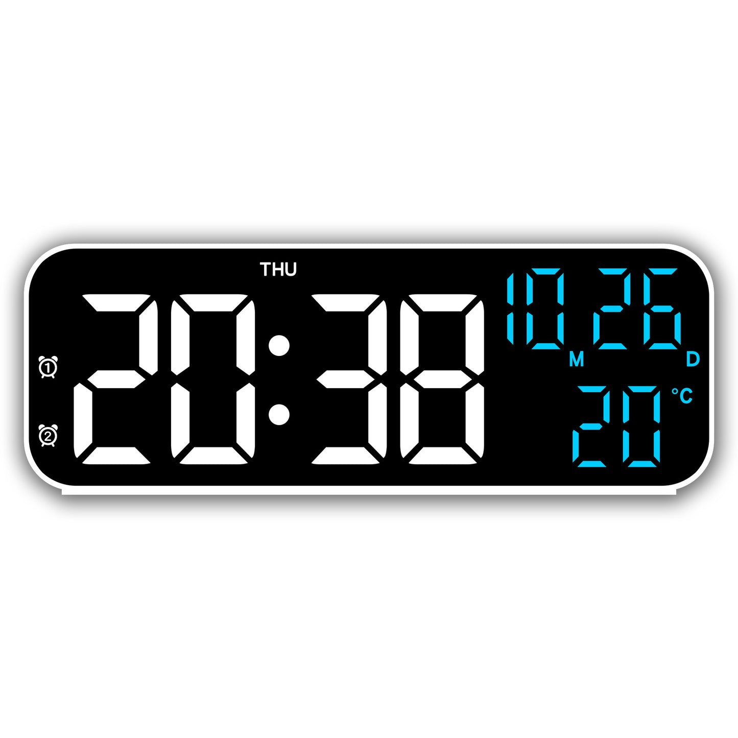 Digitaler Wecker mit Großem Led-Display und Wetterfunktion Brehn