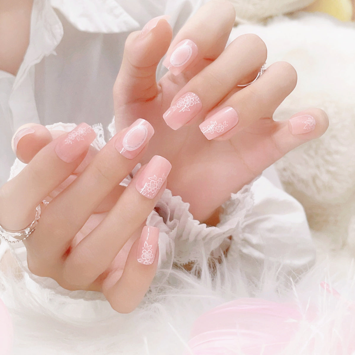Floral Art Press-On Nagelset