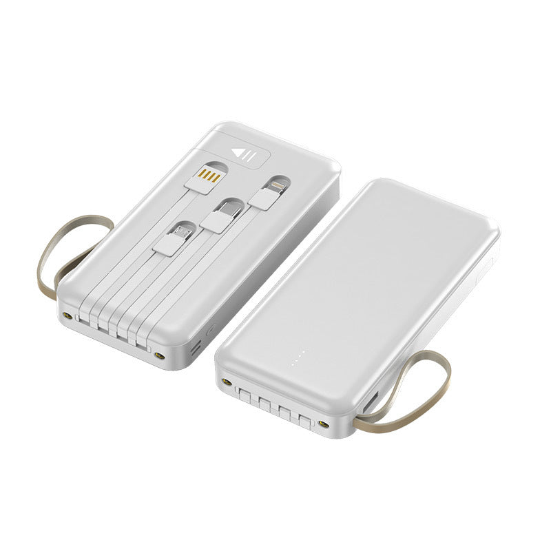 multifunktionale Powerbank mit integriertem Kabel Brehn