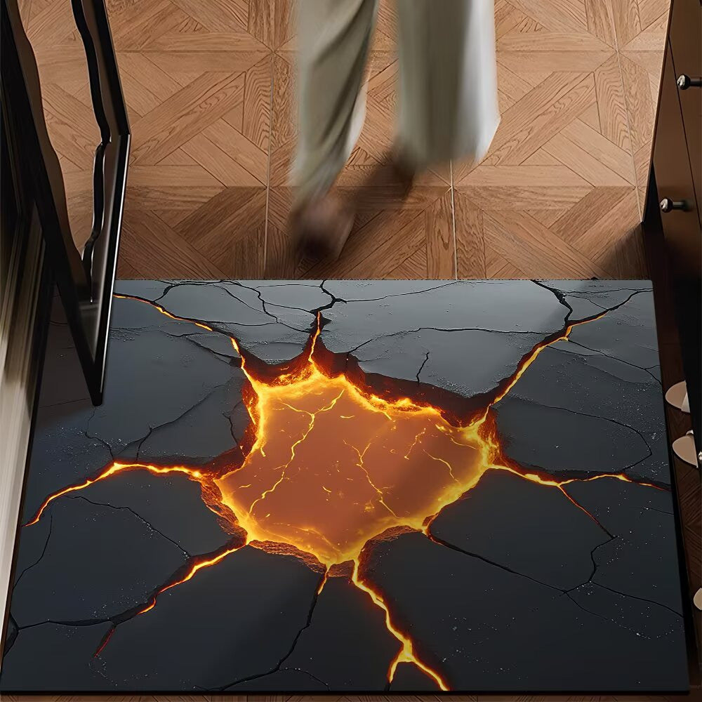 Künstlerische Lava-Design-Bodenmatte