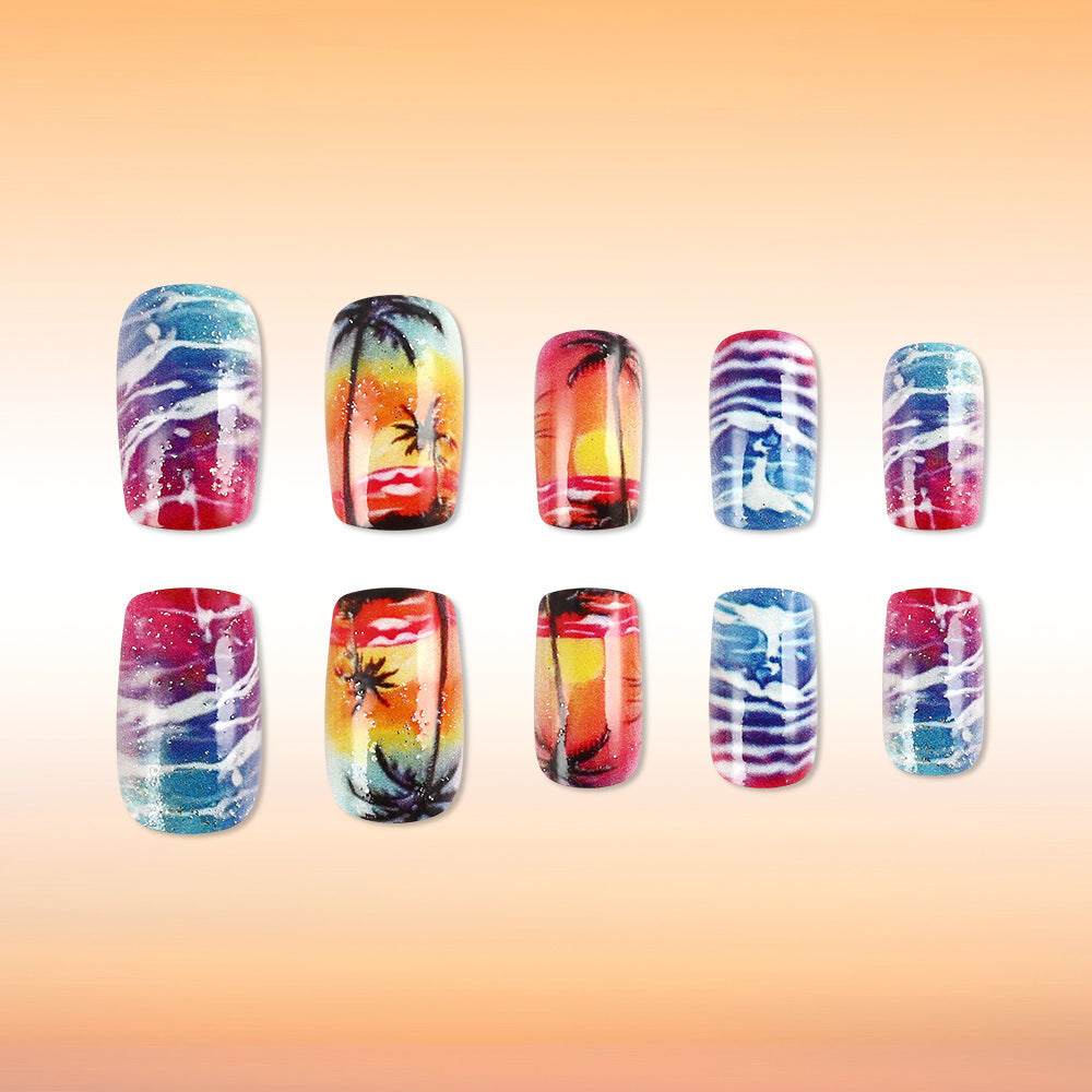 Tropical Sunset Nagelkunst Set Brehn