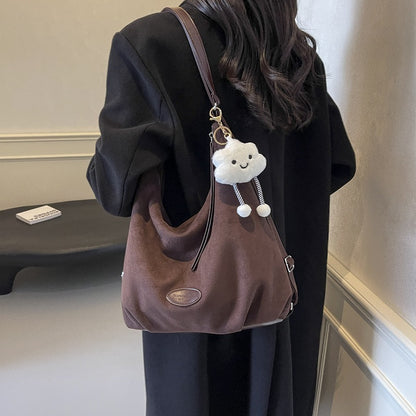 Weiches Wildleder Schlapp Schultertasche