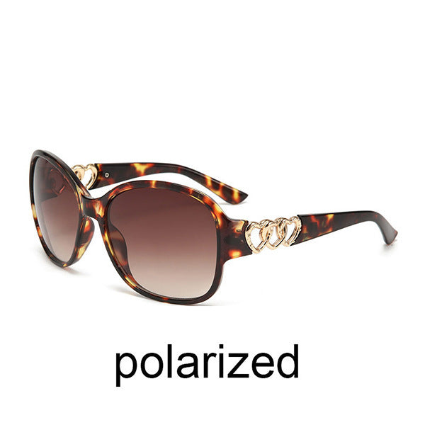 Damen elegante Sonnenbrille mit exquisite Rahmenverzierung Brehn