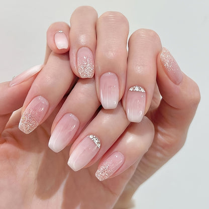 Glitzerndes Ombre Nagelset Brehn