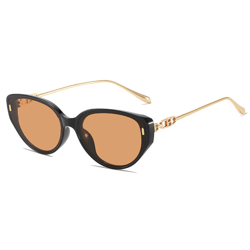 Glamouröse Retro Katzenaugen-Sonnenbrille Brehn