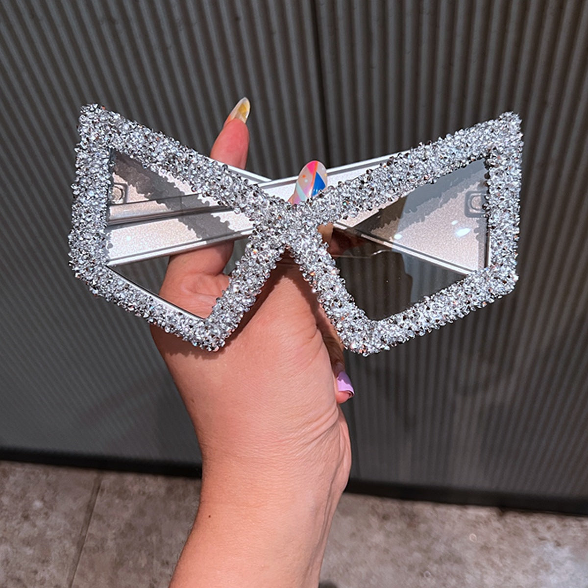 Damen Sonnenbrille mit funkelndem Kristallschmuck Brehn