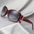 Damen stilvolle oversized Sonnenbrille mit elegantem Muster Brehn