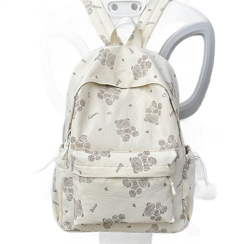 Rucksack mit Niedlichen Pfotenmotiven und Ergonomischen Schulterriemen Brehn