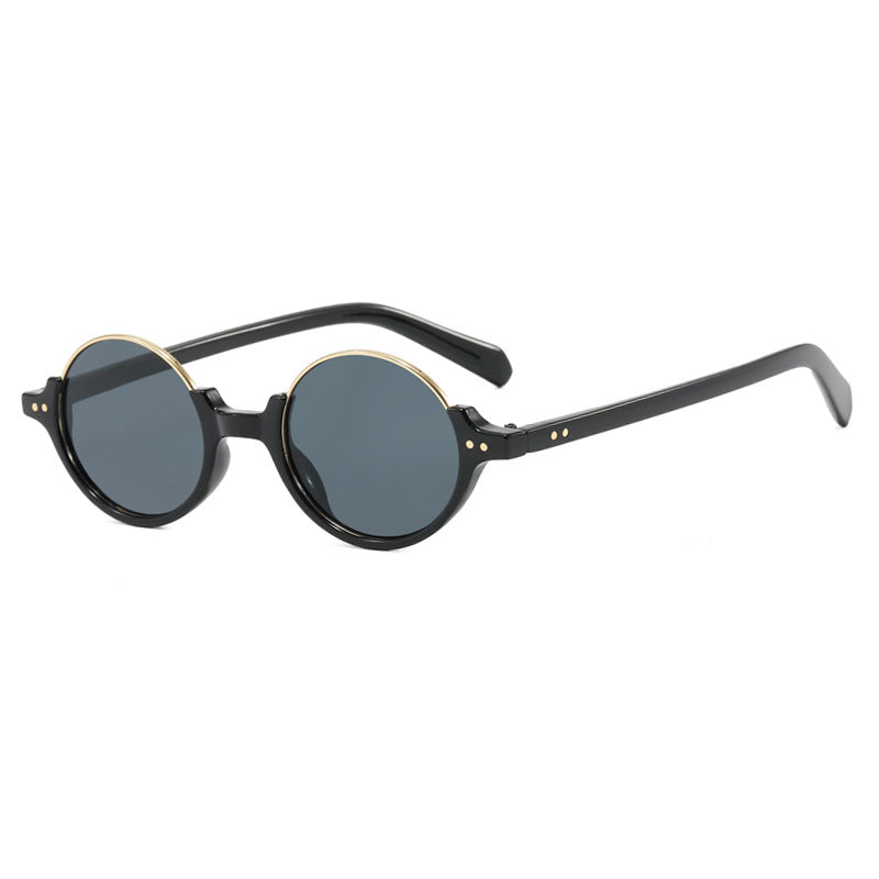 Damen runde Sonnenbrille mit elegantem Kunststoffrahmen Brehn