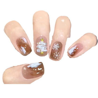 Spaß Charakter-Themen Press-On Nagelkunst Brehn