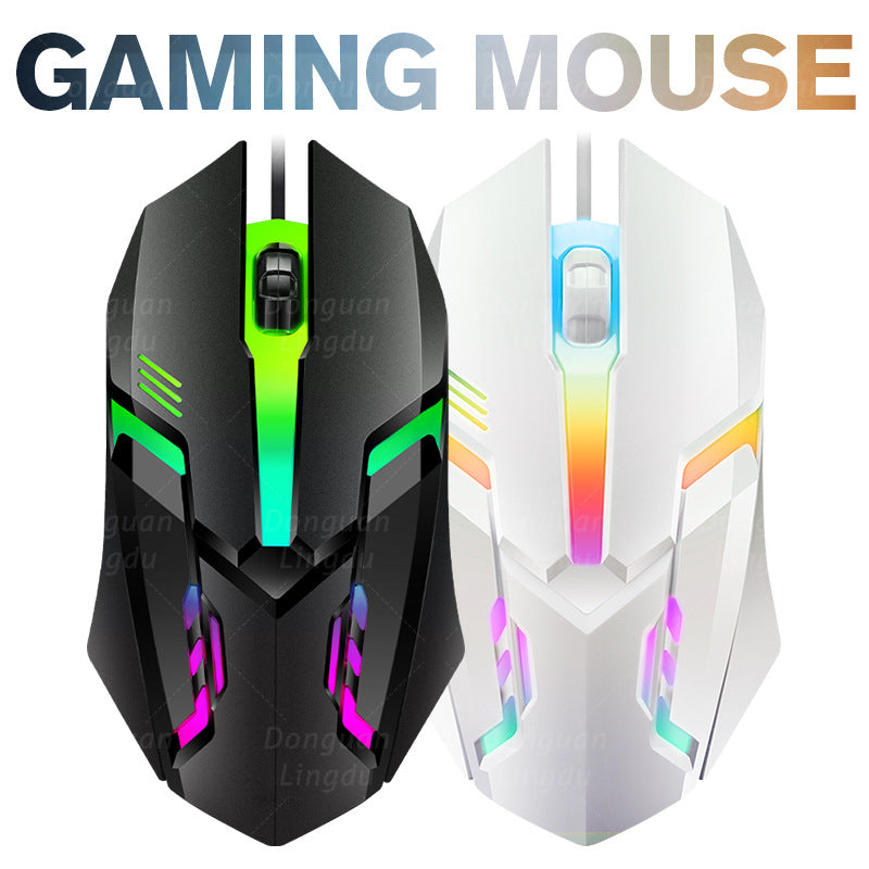 Hochpräzise ergonomische Gaming-Maus für Männer mit RGB-Beleuchtung Brehn