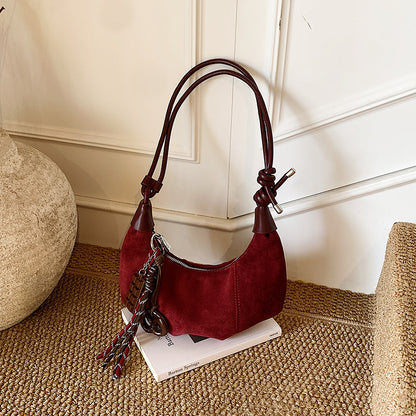 Designer Wildleder-Handtasche