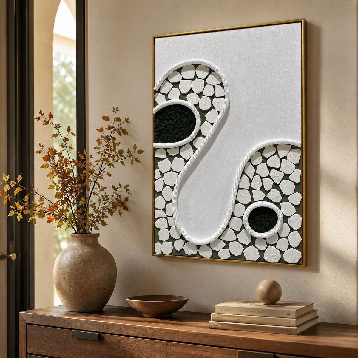 Abstrakte Relief Wandkunst