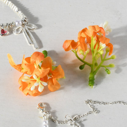 Florale Haarklammer
