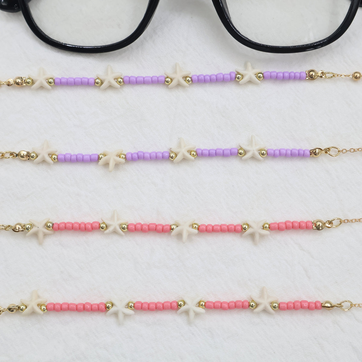 Strand-inspirierte Perlen-Brillenband Brehn
